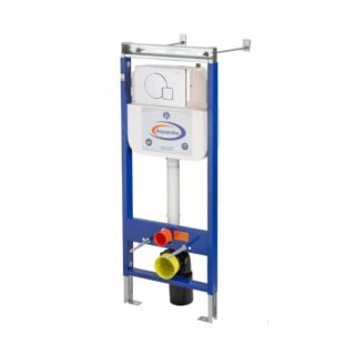 Инсталляция для подвесного унитаза Aquanika Basic 10.702.45B.02.10 с клавишей смыва хром